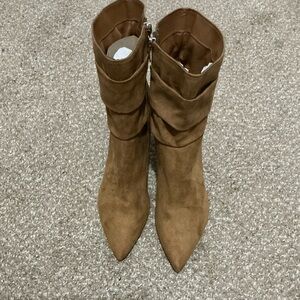 Light Brown Suede Women's Boots